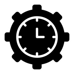 time management glyph icon