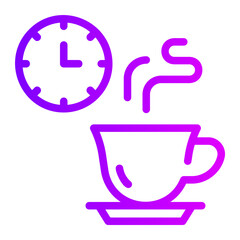 coffee break gradient icon
