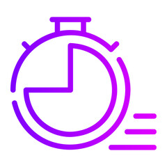 countdown gradient icon