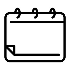 calendar line icon