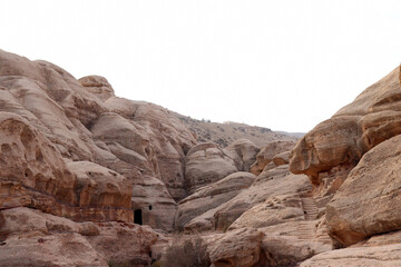 Fototapeta premium Petra, Jordan - 2021 : The Nabateans city (one of the most famous archaeological sites in the world)