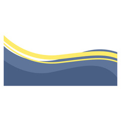 Wavy Footer Vector Line
