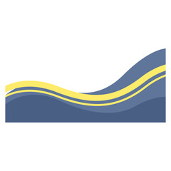 Wavy Footer Vector Line