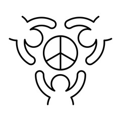 Peaceful icon