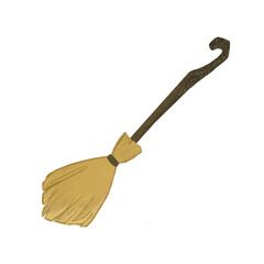 Obraz premium broom isolated on white