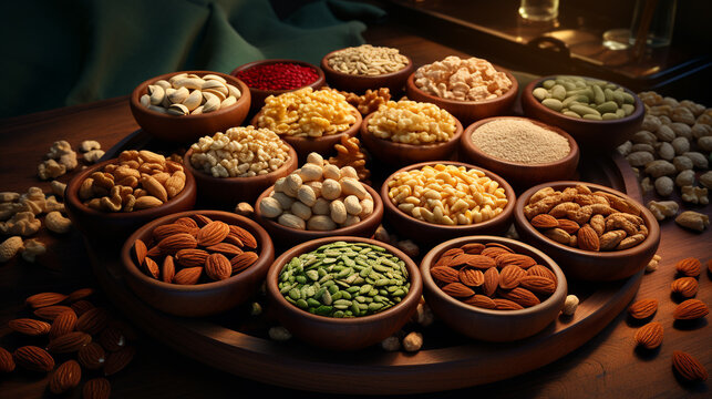 spices and herbs HD 8K wallpaper Stock Photographic Image