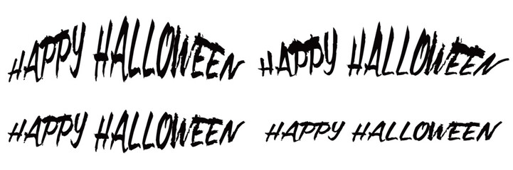 Obraz premium HAPPY HALLOWEENの文字の素材セット