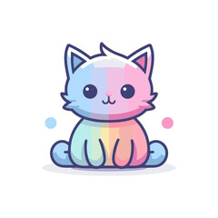 Cheerful Cat Companions Cute Colorful Cats Icon
