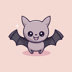 Spooky Bat Encounters Flat Icon, halloween icon