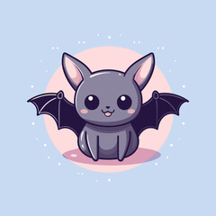 Nocturnal Bat Adventure Flat Icon, halloween icon
