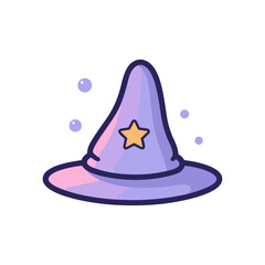 Whimsical Hats Flat Icon, halloween icon