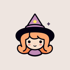 Whimsical Witches Flat Icon, halloween icon