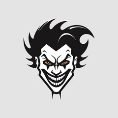 Malevolent Fool Flat Icon, halloween icon