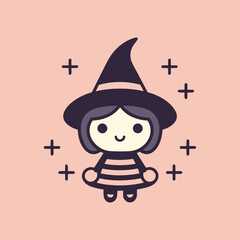 Mysterious Sorceress Flat Icon, halloween icon