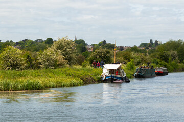 View of Hertford from the river Lea