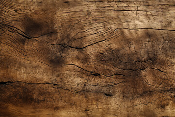 Naklejka premium Rustic oak surface texture wallpaper, banner, background, wallpaper, packaging. Generative AI.
