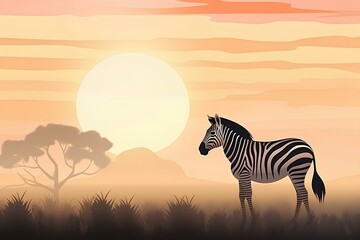 Fototapeta na wymiar zebra background made by midjeorney