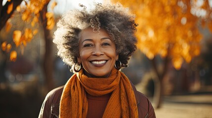 Close-Up of an African American Elder Woman