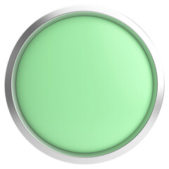 3D circle button. Empty button. 3D illustration.