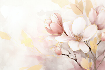 Obraz na płótnie Canvas Background pastel pink flower