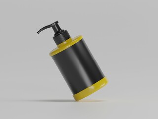 Spray bottle 3d illustration with white background