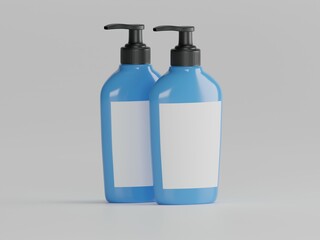 Spray bottle 3d illustration with white background