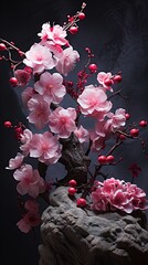 the Japanese cherry blossom