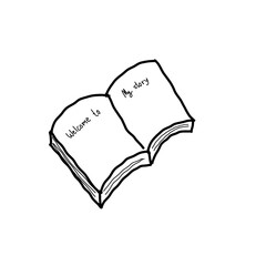 open book with bookmark