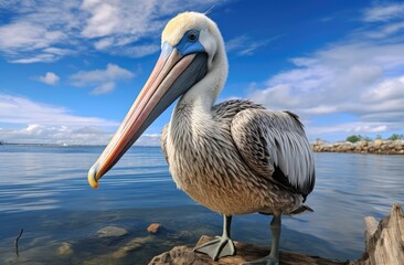 Fototapeta na wymiar pelican the bird of california