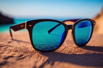 sunglasses on the beach