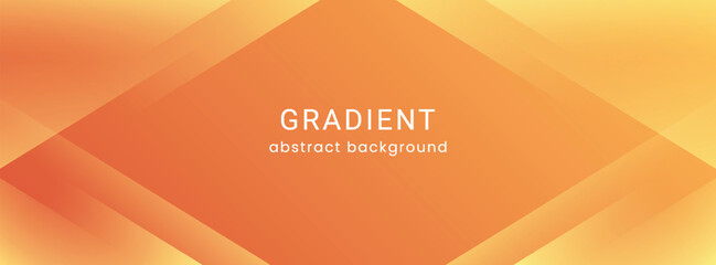 Modern abstract background with orange gradient. Template business banner.