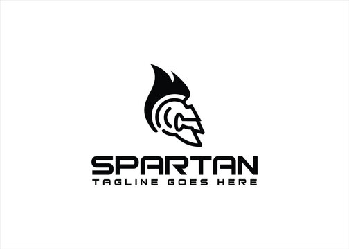 spartan logo design vector