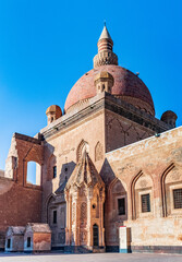The dome of the ishak pasha palace, a historical building
