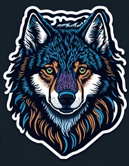centered, isometric, vector t-shirt art ready to print highly detailed colorful graffiti illustration of a fox