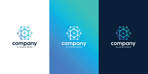 Vector abstract polygon p letter logo template vector