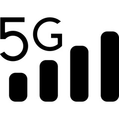 Obraz na płótnie Canvas 5g network vector symbol icon