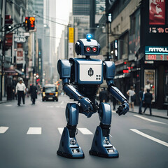Fototapeta premium policeman robot
