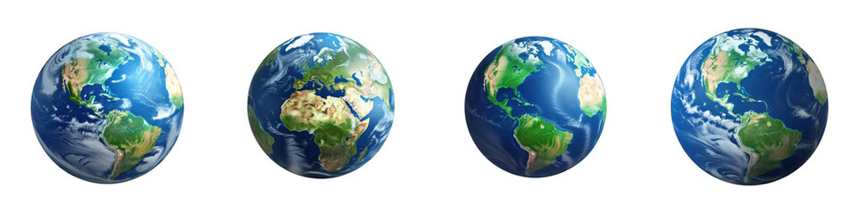 Fototapeta premium Earth clipart collection, vector, icons isolated on transparent background