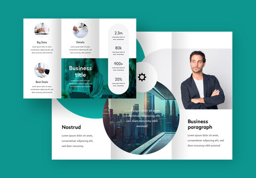 Elegant Business Trifold Brochure for Company