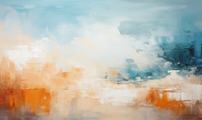 Oil painting on canvas. Multicolored bright texture. Fragment of artwork. Spots of oil paint. Brushstrokes of paint, generative AI