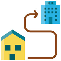 Office Direction .flat icon design