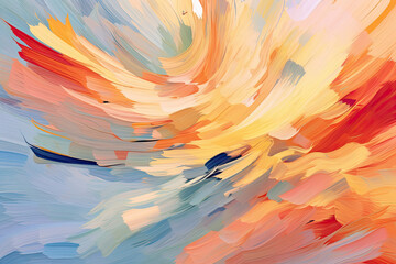 minimalistic abstract background with a single brushstroke, conveying fluidity and spontaneity