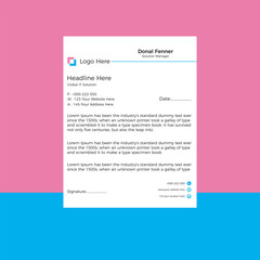 corporate letter head design template
