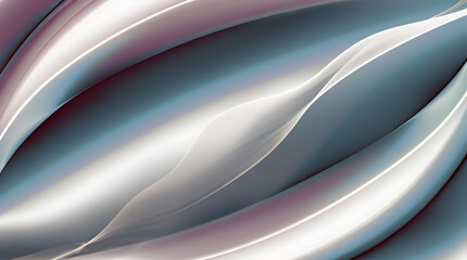 Fototapeta premium Light Silk Waves, AI Generative 