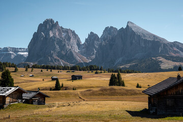 mountain hut in the mountains