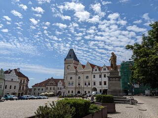 Fototapeta na wymiar Tabor historical city center with old town square in south Bohemia.Czech republic Europe,panorama landscape view
