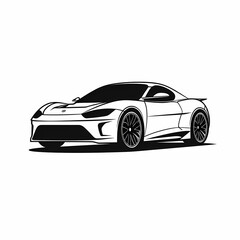 Fototapeta premium Modern Car Logo Illustration Design