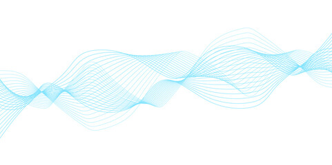 Abstract technology and science flowing wave lines background. Design used for technology, science, banner, template, wallpaper, business and many more.