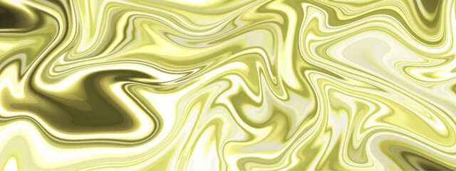 Abstract golden luxury smooth liquid background.  Liquid marbling paint background. Luxurious colorful liquid marble surfaces design. liquid oil marble picture with glowing effect. 