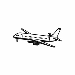 Fototapeta na wymiar Airplane Logo Illustration Design
